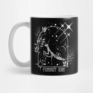 Feminist Icon - Funny Praying Mantis Mug